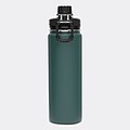 Nerezová termoska 600ml, s černým víčkem, tmavě zelená