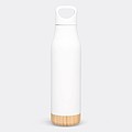 Nerezová termoska s bambusovým dnem, objem 500ml, bílá