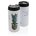 Nerezový hrnek s víčkem, 300ml, bílý