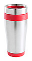 Nerezový termohrnek, 450ml, červené detaily