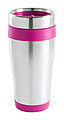 Nerezový termohrnek, 450ml, růžové detaily