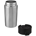 Nerezový termohrnek s měděnou izolací 330ml, s plastovým víčkem, stříbrný
