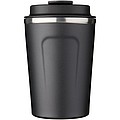 Nerezový vakuový termohrnek s pevným uzávěrem, objem 360 ml, černá