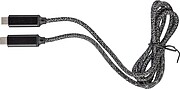 Nylonový nabíjecí kabel 65W, černá