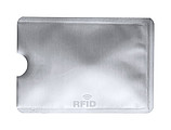 Obal na kartu s RFID ochranou, stříbrný