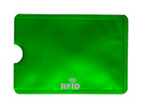 Obal na kartu s RFID ochranou, zelený