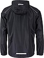 Pánská bunda do deště James & Nicholson RAIN, černá, 3XL