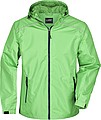 Pánská bunda do deště James & Nicholson RAIN, zelená, 3XL