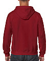 Pánská mikina GILDAN HEAVY BLEND ADULT FULL ZIP HOODED 271g, červenohnědá světlá, S