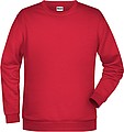 Pánská mikina James Nicholson sweatshirt men, červená, vel. XL
