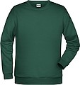 Pánská mikina James Nicholson sweatshirt men, tmavě zelená, vel. L
