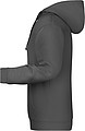 Pánská mikina s kapucí James Nicholson sweat hoodie men, antracitová, vel. XL