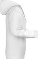 Pánská mikina s kapucí James Nicholson sweat hoodie men, bílá, vel. M