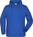Pánská mikina s kapucí James Nicholson sweat hoodie men, královská modrá, vel. M