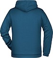 Pánská mikina s kapucí James Nicholson sweat hoodie men, modrozelená, vel. 3XL