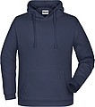 Pánská mikina s kapucí James Nicholson sweat hoodie men, námořní modrá, vel. 5XL
