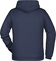 Pánská mikina s kapucí James Nicholson sweat hoodie men, námořní modrá, vel. 5XL