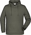 Pánská mikina s kapucí James Nicholson sweat hoodie men, šedá, vel. XXL