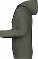 Pánská mikina s kapucí James Nicholson sweat hoodie men, šedá, vel. XXL