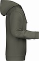 Pánská mikina s kapucí James Nicholson sweat hoodie men, šedá, vel. XXL