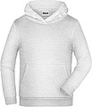 Pánská mikina s kapucí James Nicholson sweat hoodie men, sv. šedý melír, vel. M
