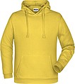 Pánská mikina s kapucí James Nicholson sweat hoodie men, sv. žlutá, vel. 3XL
