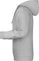 Pánská mikina s kapucí James Nicholson sweat hoodie men, tmavě šedý melír, vel. M