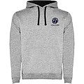 Pánská mikina s kapucí ROLY URBAN, šedá s černými doplňky, 3XL
