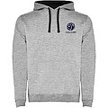 Pánská mikina s kapucí ROLY URBAN, šedá s černými doplňky, 4XL