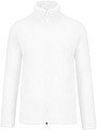 Pánská mikrofleecová mikina Kariban fleece jacket men, bílá, vel. XL