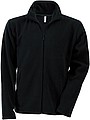 Pánská mikrofleecová mikina Kariban fleece jacket men, černá, vel. M