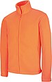 Pánská mikrofleecová mikina Kariban fleece jacket men, jasně oranžová, vel. XL