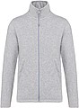 Pánská mikrofleecová mikina Kariban fleece jacket men, šedá, vel. S