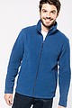 Pánská mikrofleecová mikina Kariban fleece jacket men, tmavě zelený melír, vel. S