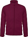 Pánská mikrofleecová mikina Kariban fleece jacket men, vínová, vel. XL