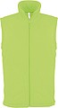 Pánská mikrofleecová vesta Kariban fleece vest men, jasně zelená, vel. L