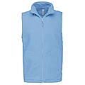 Pánská mikrofleecová vesta Kariban fleece vest men, světle modrá, vel. S