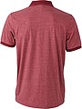 Pánská polokošile James Nicholson polo melange men, červená/ tmavě červená, vel. 3XL