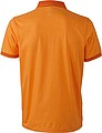 Pánská polokošile James Nicholson polo melange men, oranžová/tmavě oranžová, vel. M