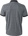 Pánská polokošile James Nicholson polo melange men, šedá/černá, vel. XXL