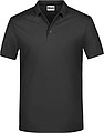 Pánské piqué polo James & Nicholson, černá, XXL