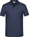 Pánské piqué polo James & Nicholson, námořní modrá, 5XL