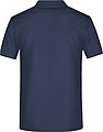 Pánské piqué polo James & Nicholson, námořní modrá, 5XL