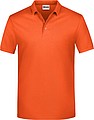 Pánské piqué polo James & Nicholson, oranžová, 3XL