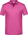Pánské piqué polo James & Nicholson, růžová, XL