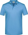 Pánské piqué polo James & Nicholson, světle modrá, L