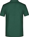 Pánské piqué polo James & Nicholson, tmavě zelená, 4XL