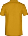 Pánské piqué polo James & Nicholson, tmavě žlutá, 4XL