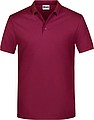 Pánské piqué polo James & Nicholson, vínová, M