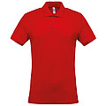 Pánské polotriko KARIBAN SHORT-SLEEVED PIQUÉ POLO SHIRT, červená, S